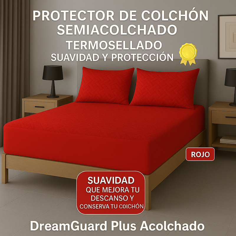 Protector De Colchón Termosellado + Fundas de almohadas