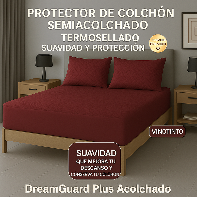 Protector De Colchón Termosellado + Fundas de almohadas