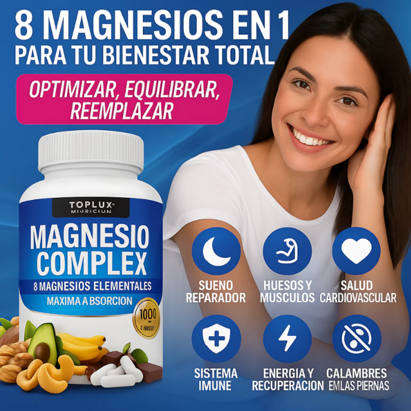 Toplux® Magnesium Complex 🌿 2X1 IMPORTADO 🇺🇸